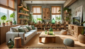 Sustainable living room decor ideas