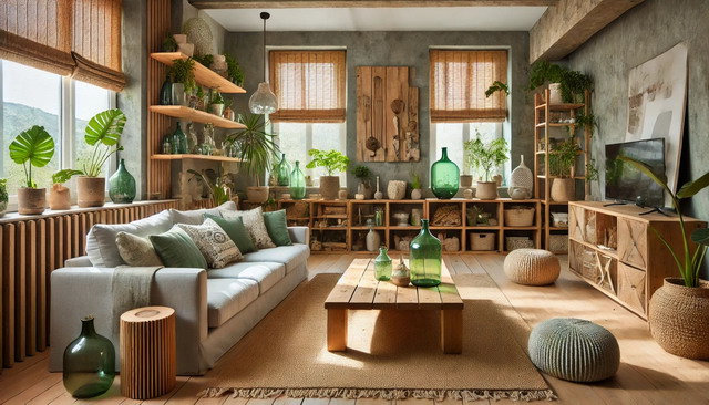 Sustainable living room decor ideas