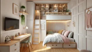 small bedroom space-saving solutions 2026